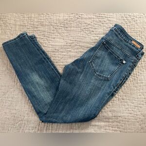 Anthropologie Pilcro & the Letterpress High Rise Denim Legging Blue Jeans Sz 30